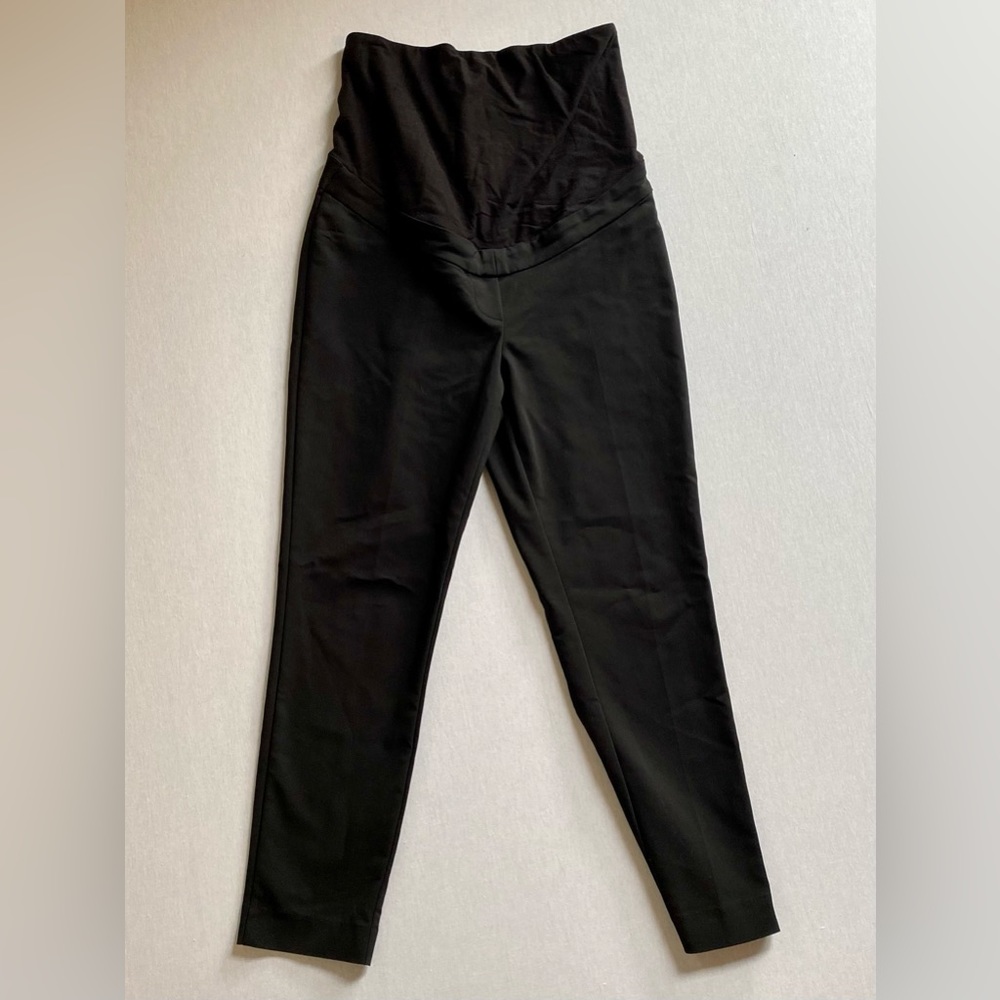 Black maternity dress pants